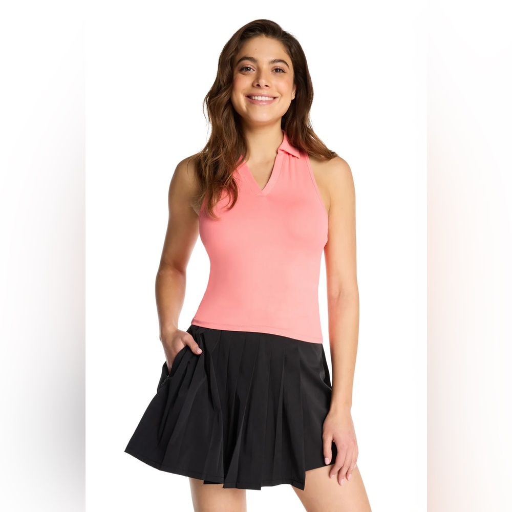 🌸Kyodan Coral Collared Tank Top